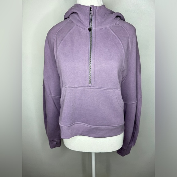 Lululemon Scuba Oversized Half Zip Hoodie Purple Ash XS - Picture 1 of 5